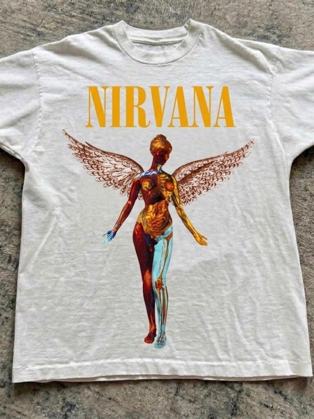Nirvana White Graphic T-Shirt